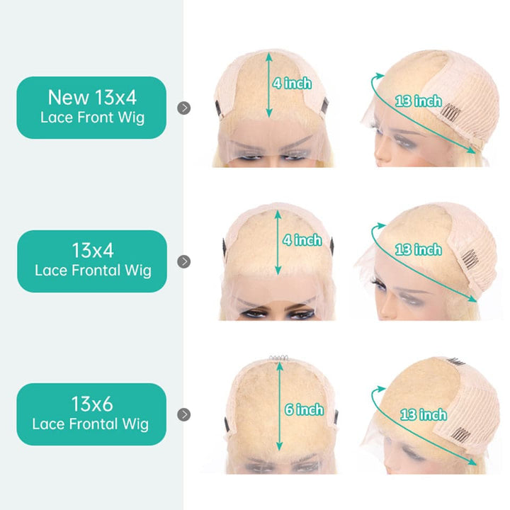 613 Blonde Body Wave 13x4 HD Lace Front Wigs transparent lace with baby hair - Lumiere hair