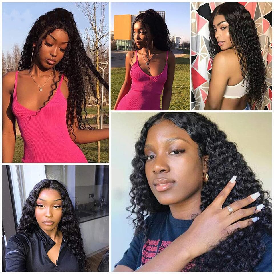 Ship In 24Hours-Lumiere Water Wave Clip In Human Hair Extensions Natural Color 8 Pieces/Set 120G  10piece/set 160g