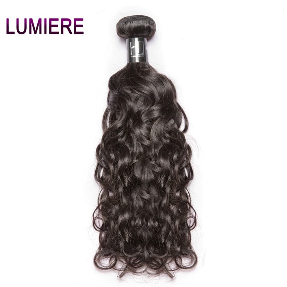 lumiere Peruvian Water Wave Virgin Hair 3 Bundles Human Hair Extension 8-40 inches - Lumiere hair