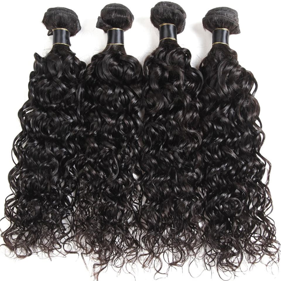 lumiere Hair Peruvian Water Wave 4 Bundles Virgin Human Hair Extensions 8-40 inches - Lumiere hair