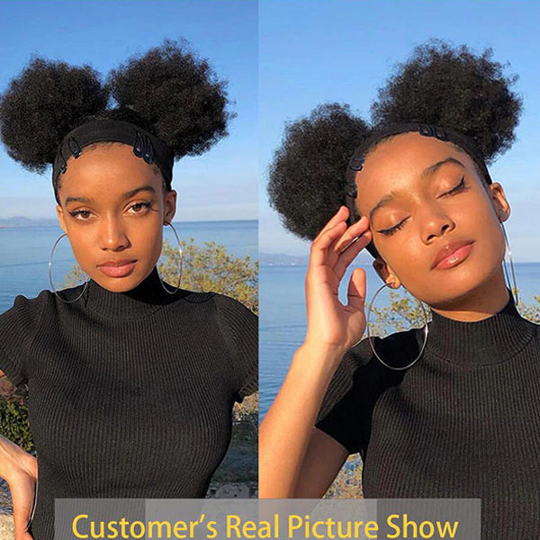 lumiere Brésilien Afro Curly 4 Bundles Extensions de Cheveux Humains Vierges 100% Cheveux Humains
