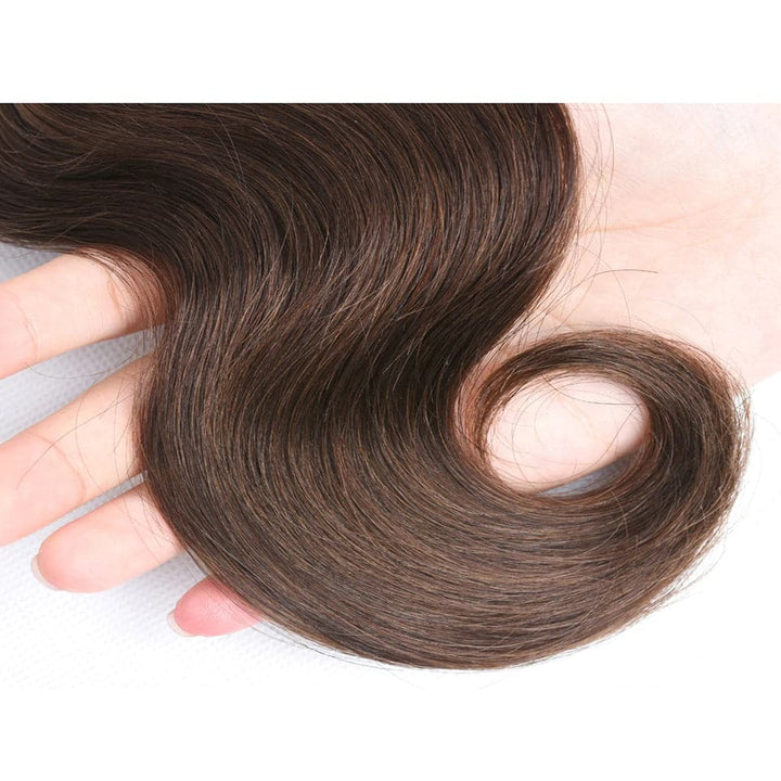 lumiere Color #4 Brown Body Wave 3 Bundles 100% Virgin Human Hair Extension - Lumiere hair