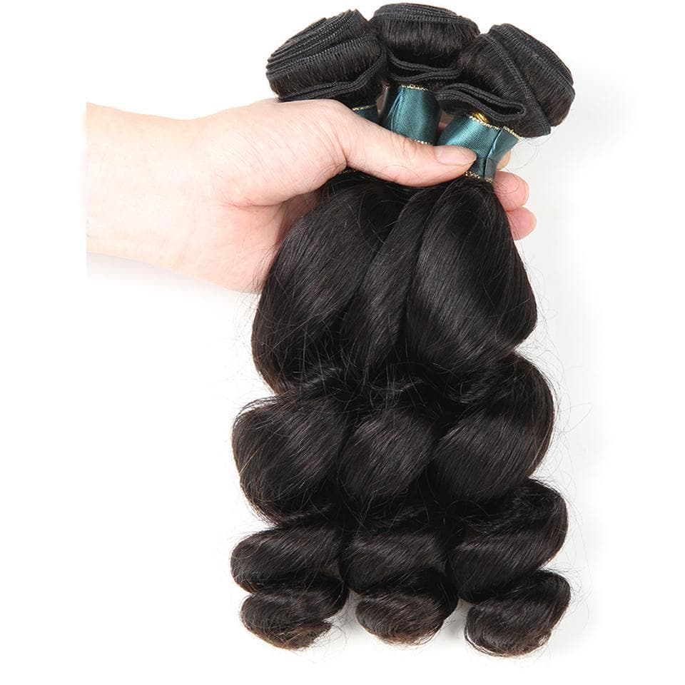 lumiere Hair 3Bundles Loose Wave Indian Virgin Human Hair Extension - lumiere Hair