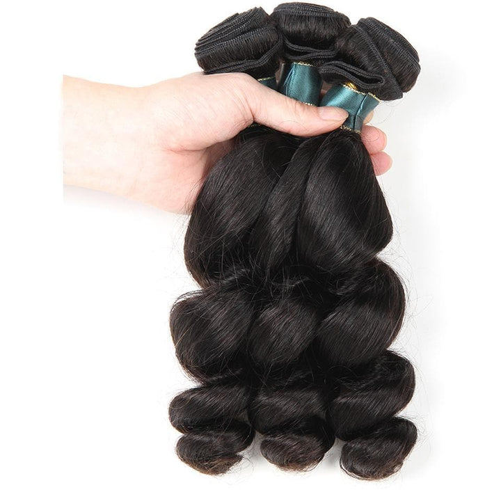 lumiere Hair 3Bundles Loose Wave Indian Virgin Human Hair Extension - lumiere Hair