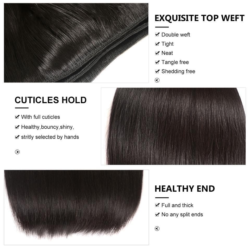 lumiere Hair 1 Piece Straight Virgin Human Hair Extensions - Lumiere hair