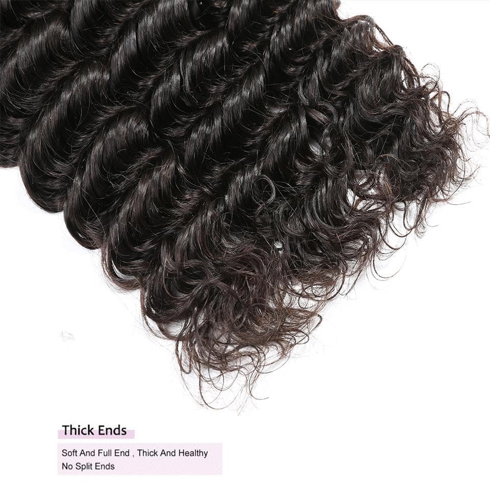 lumiere Hair 1 Piece deep wave bundle Virgin Human Hair Extensions - Lumiere hair