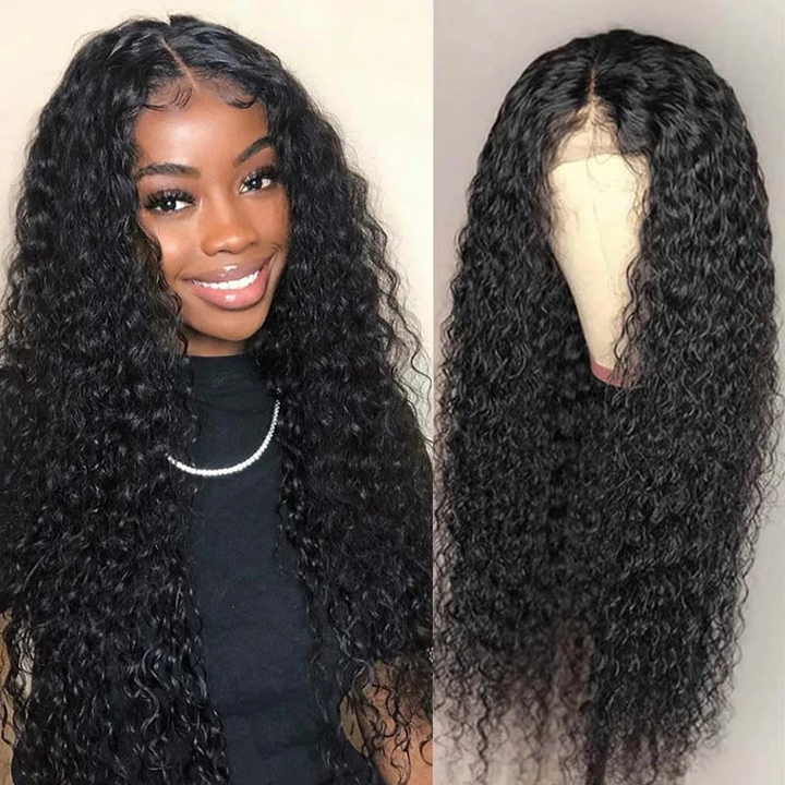 Water Wave 5x5 13x4 Lace Frontal Wig 100% Human Hair pre-plucked HD Lace with baby hair