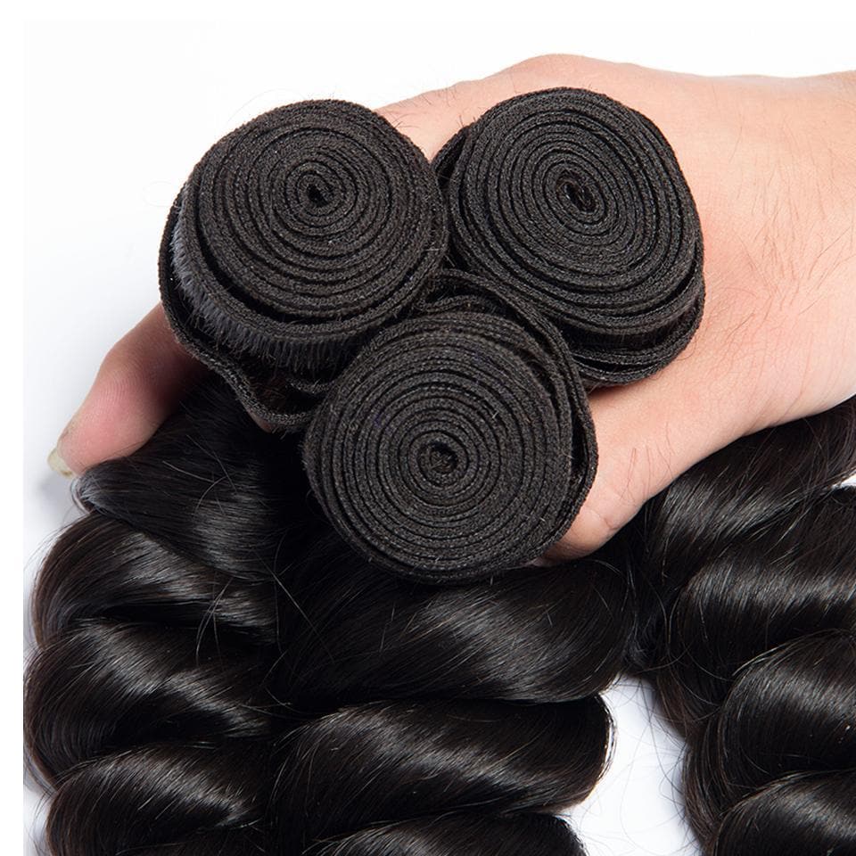 lumiere Hair 3Bundles Loose Wave Indian Virgin Human Hair Extension - lumiere Hair