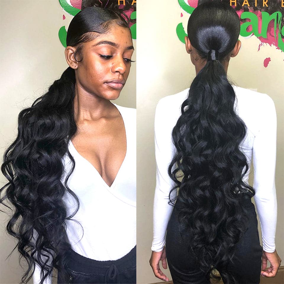 lumiere 3 Bundles Peruvian Body Wave Virgin Human Hair Extension 8-40 inches - Lumiere hair