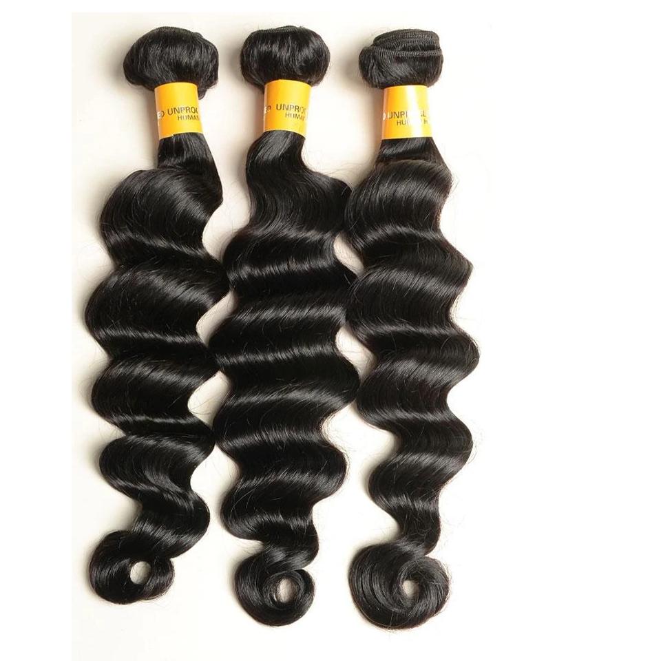 lumiere Hair 1 piece Loose Deep Wave Bundle Virgin Human Hair Extension