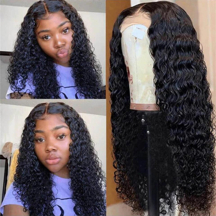 Water Wave Realistic Human Hair Full Lace human hair Wigs For Black Women