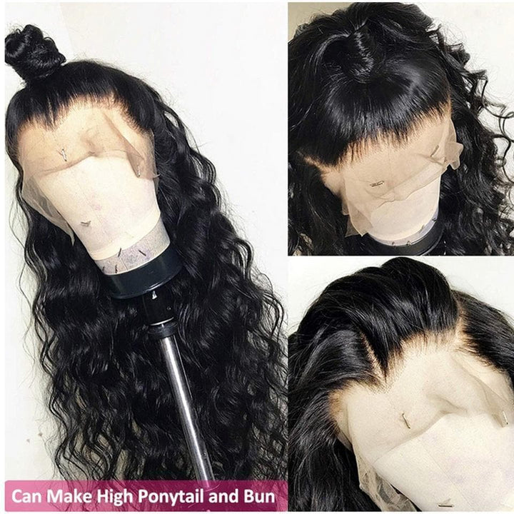 Loose Deep Wave Lace Frontal Wig Pre Plucked HD Transparnet 5x5 Lace Closure Human Hair Wigs for Black Women - Lumiere hair