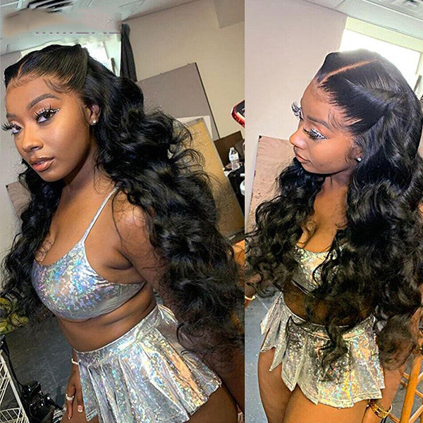 Peruvian Loose Wave Hair Weave 3 Bundles With Closure 4x4  HD Lace Closure 100% huamn hair