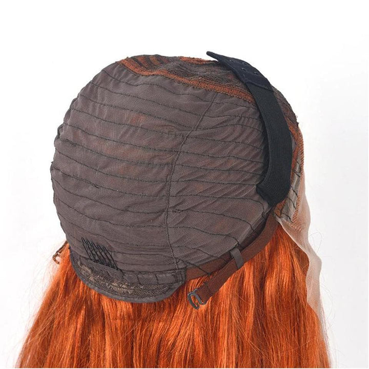 #350 Ginger Body Wave 4x4 5x5 Lace Closure Human Hair Wigs with Baby Hair