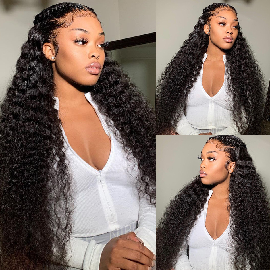 Deep Wave HD Lace Closure / Frontal Wig Virgin Human Hair
