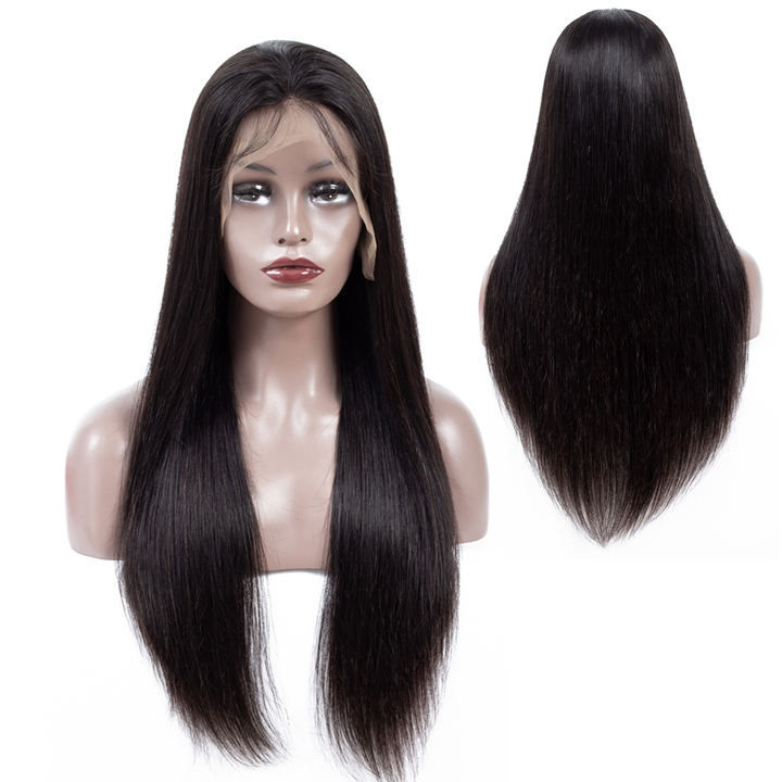 Straight Hair 360 Lace / 5x5 closure Human Hair Wigs Pre-Plucked with baby hair