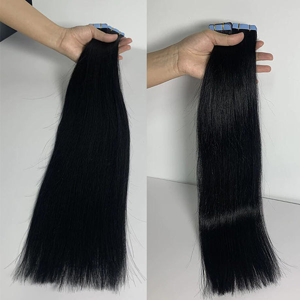 Bande droite dans les extensions de cheveux 20 PCS / 1 Pack 100% cheveux humains