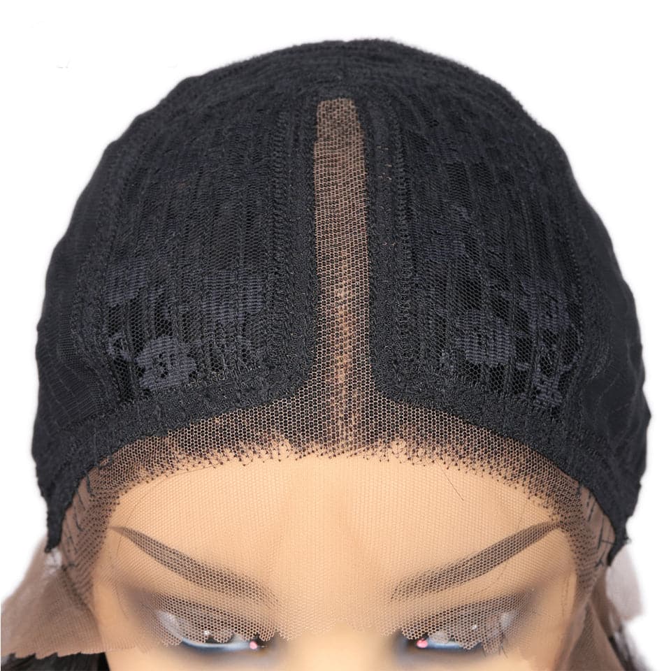 Water Wave 13x1 T-Part Lace Front Short Bob Wigs Human Hair Pre-Plucked