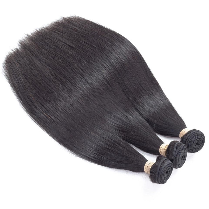 lumiere Hair 4 Bundles Peruvian Straight Virgin Human Hair Extension - lumiere Hair