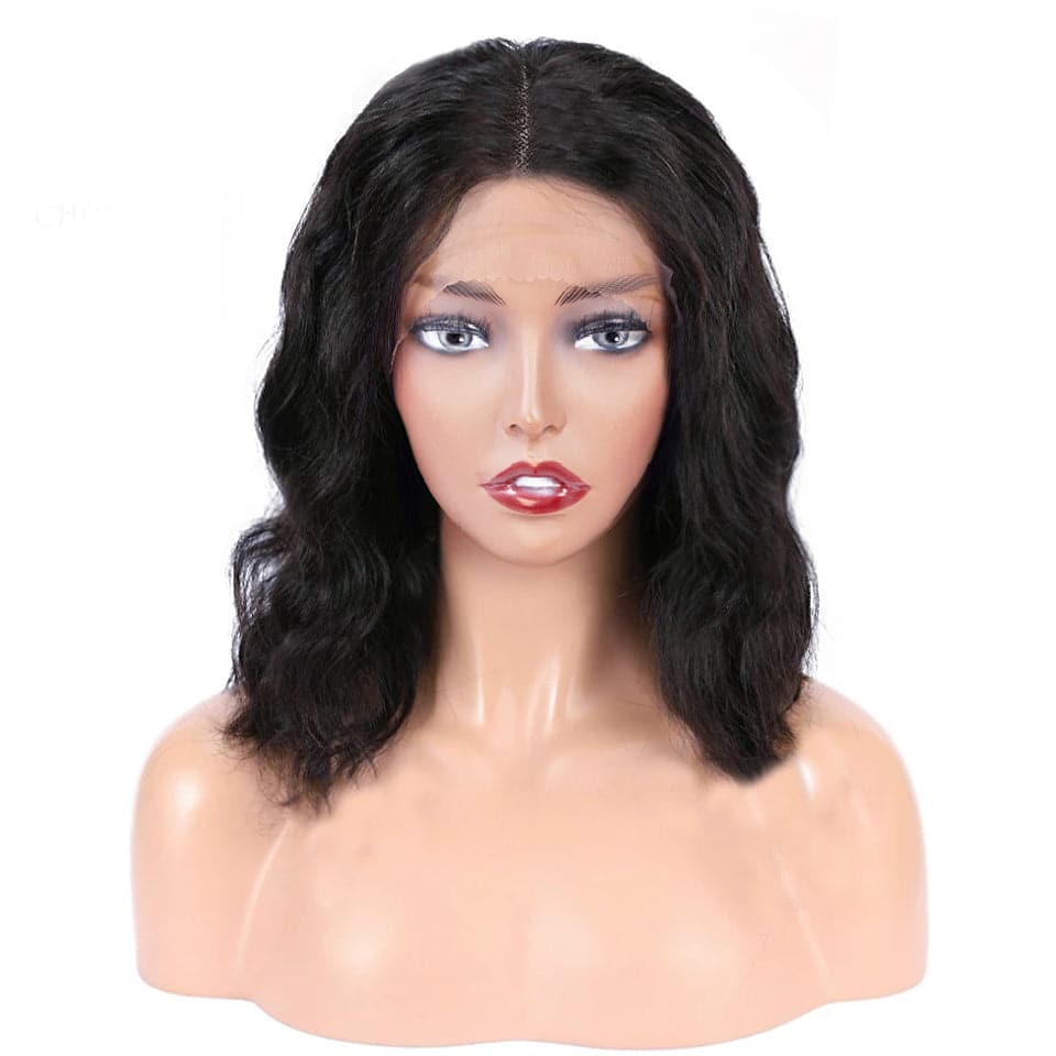 Lumiere Body Wave Short Bob 13x1 T-Part Lace Front Human Hair Wigs