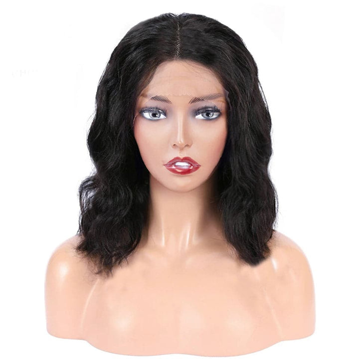 Lumiere Body Wave Short Bob 13x1 T-Part Lace Front Human Hair Wigs