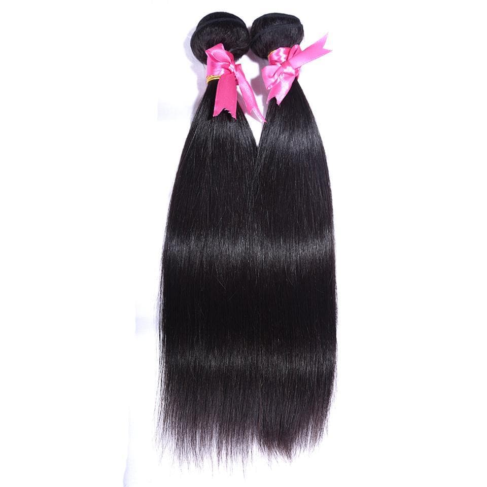 lumiere Hair 2 Bundles Straight Virgin Human Hair Extension - Lumiere hair