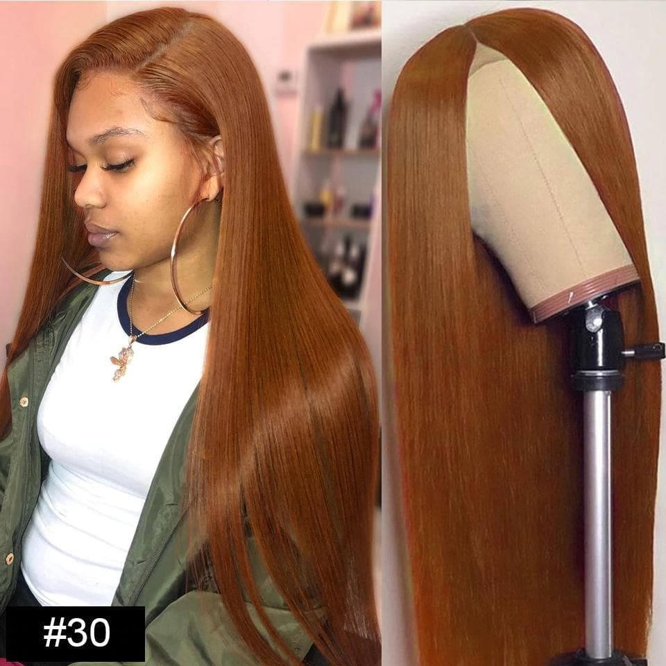 lumiere #30 Straight 4x4/5x5/13x4 Lace Closure/Frontal 150%/180% Density Wigs For Women Pre Plucked - Lumiere hair