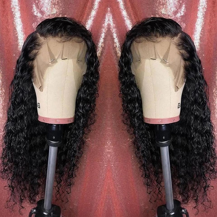 Water Wave 5x5 13x4 Lace Frontal Wig 100% Human Hair pre-plucked HD Lace with baby hair