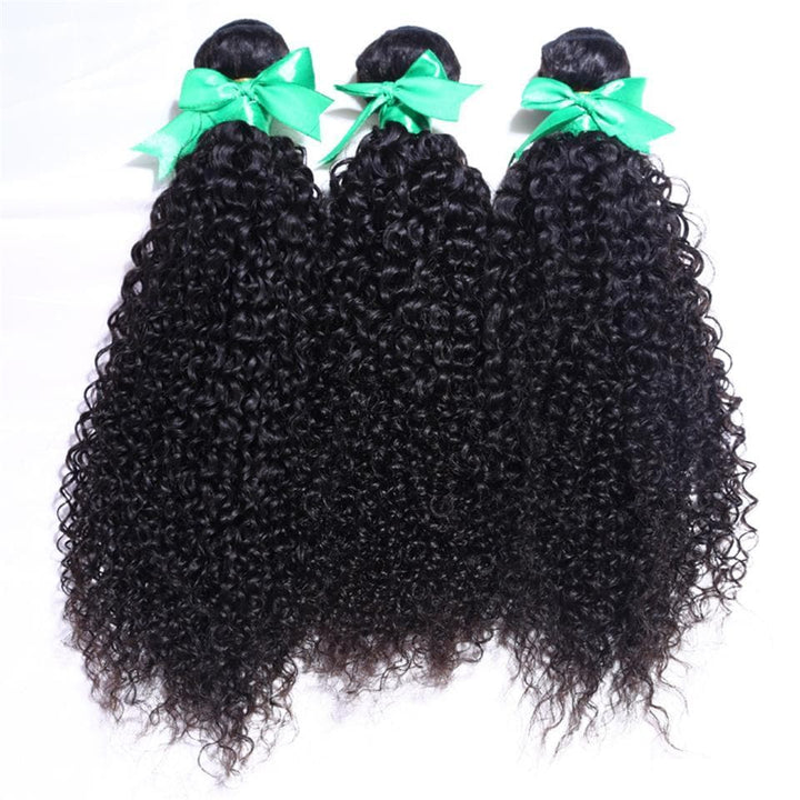 lumiere Hair Indian Kinky Curly Virgin 3 Bundles Human Hair Extension 8-40 inches - Lumiere hair