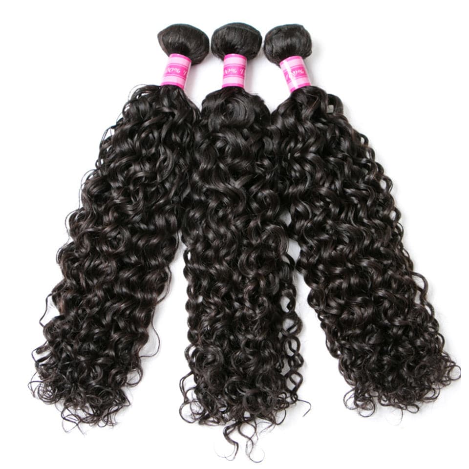 lumiere Malaysian Water Wave Virgin Hair 3 Bundles Human Hair Extension 8-40 inches - Lumiere hair