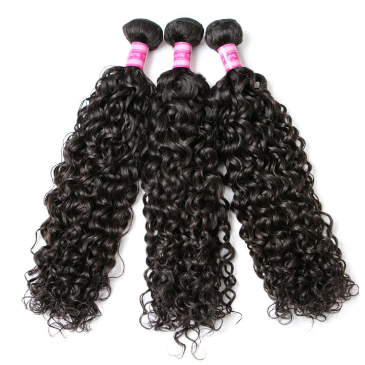 lumiere Malaysian Water Wave Virgin Hair 3 Bundles Human Hair Extension 8-40 inches - Lumiere hair