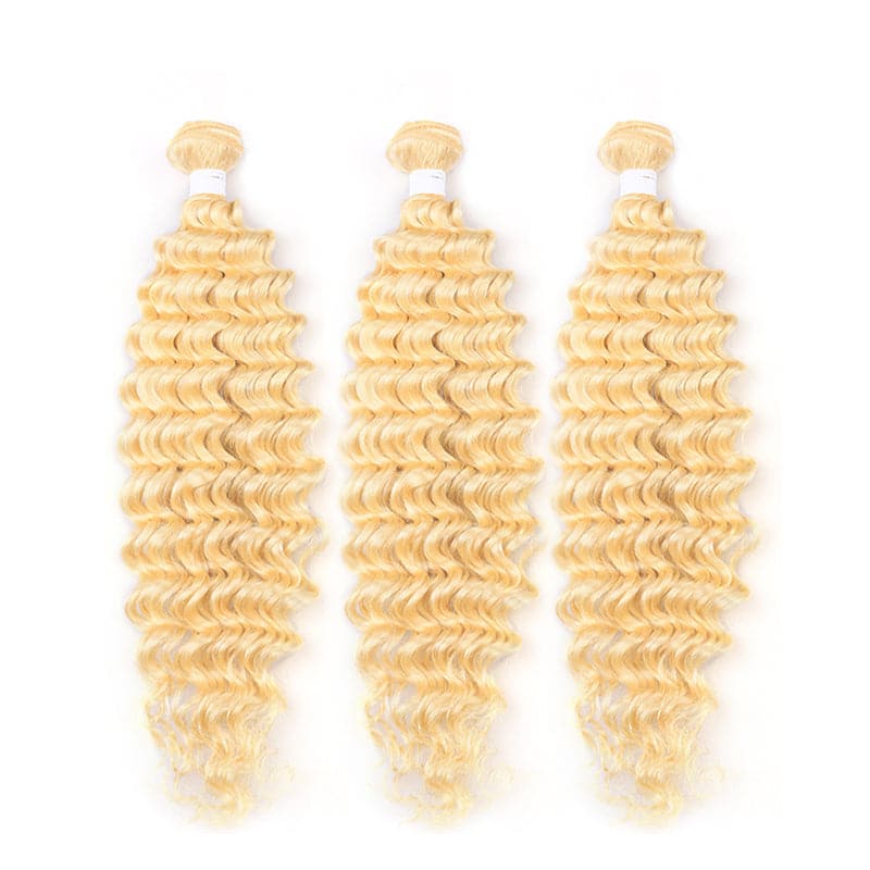 lumiere 613 Blonde Deep Wave 3 Bundles human hair - Lumiere hair