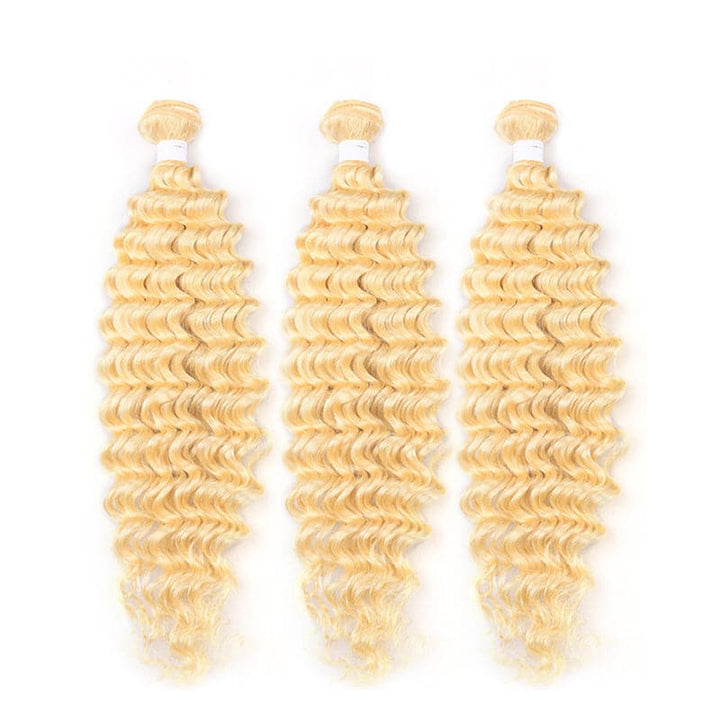 lumiere 613 Blonde Deep Wave 3 Bundles human hair - Lumiere hair