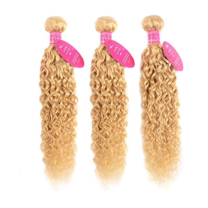 lumiere 613 Blonde Water Wave 3 Bundles human hair - Lumiere hair