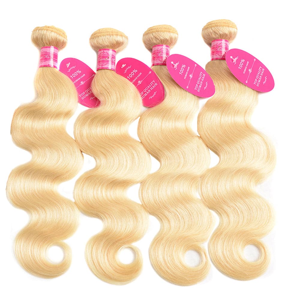 lumiere 4 Bundles Blonde Color 613 Body Wave Virgin Human Hair Extension