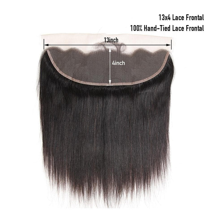 lumiere Hair Brazilian Straight Virgin Hair 3 Bundles with 13*4 Lace Front Human Hair - lumiere Hair