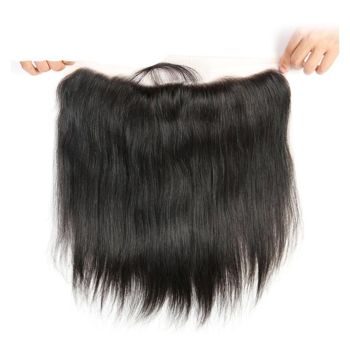 lumiere Hair Brazilian Straight Virgin Hair 3 Bundles with 13*4 Lace Front Human Hair - lumiere Hair
