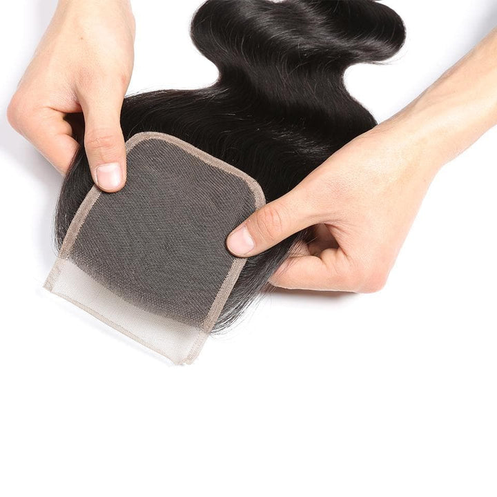 lumiere Hair One Piece Body Wave Virgin Human Hair 4x4 Lace Closure - lumiere Hair