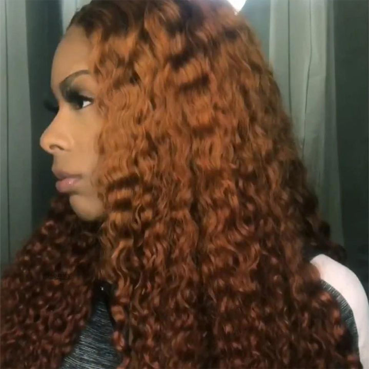 #30 Deep Wave 4x4/5x5/13x4 Lace Closure/Frontal 150%/180% Density Wigs For Women