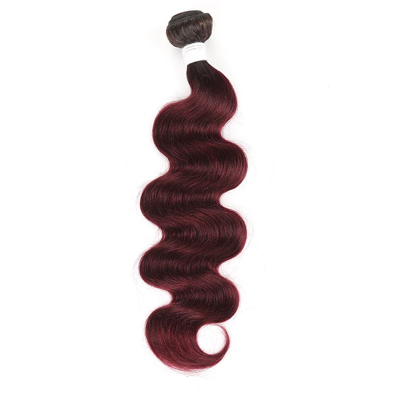 lumiere 1B/99J Ombre Body Wave 4 Bundles 100% Virgin Human Hair Extension