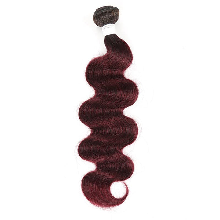 lumiere 1B/99J Ombre Body Wave 4 Bundles 100% Virgin Human Hair Extension