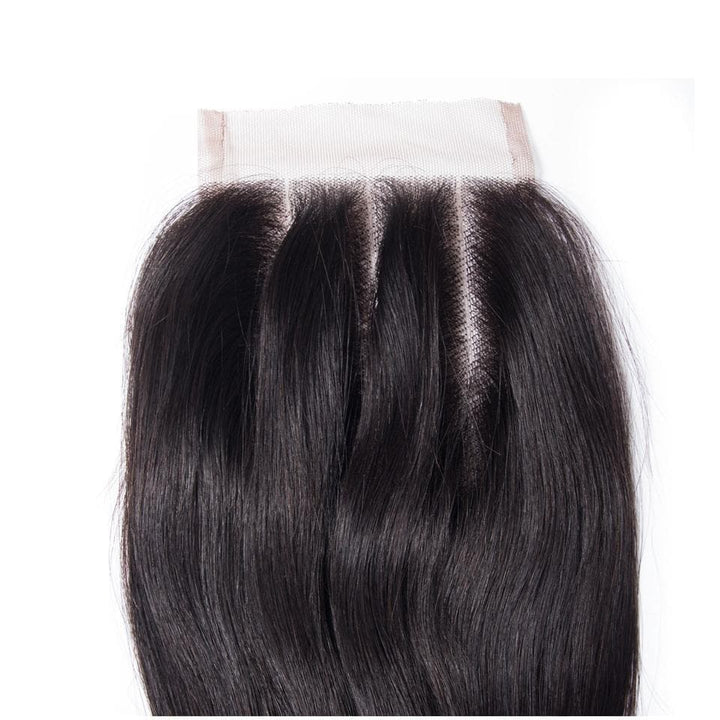 lumiere Hair Brazilian Straight Virgin Hair 4 Bundles with 4X4 Lace Closure Human Hair Free Shipping - lumiere Hair