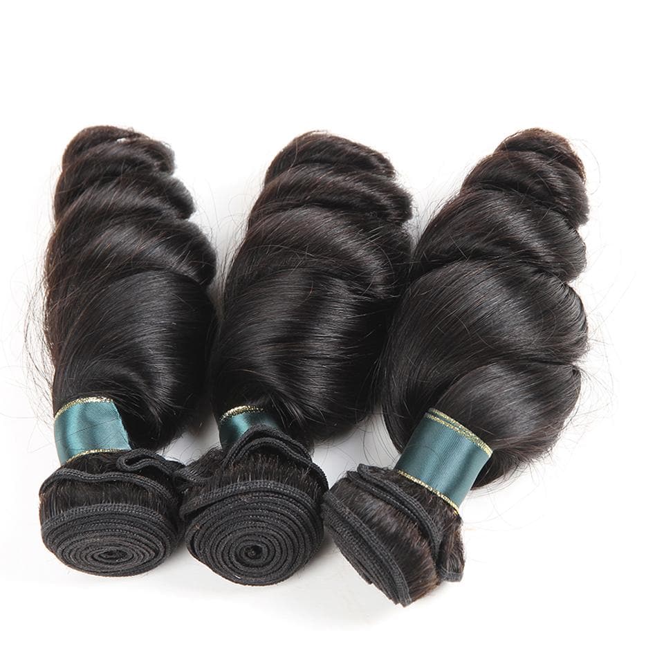 lumiere 3 Bundles Loose Wave Indian Virgin Human Hair Extension 8-40 inches - Lumiere hair