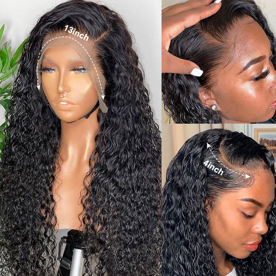 Pretty Kinky Curly 13X4 Lace Frontal & 5X5 closure Wigs virgin Hair Pre-Plucked Hairline 150% 180% Density - Lumiere hair