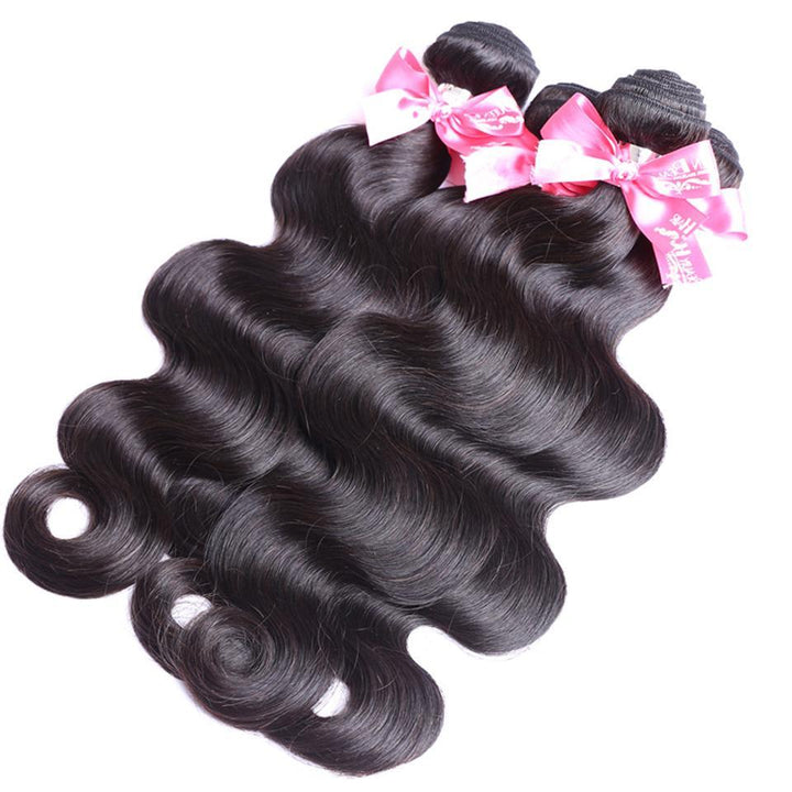 lumiere 4 Bundles Indian Body Wave Virgin Human Hair Extension 8-40 inches - Lumiere hair