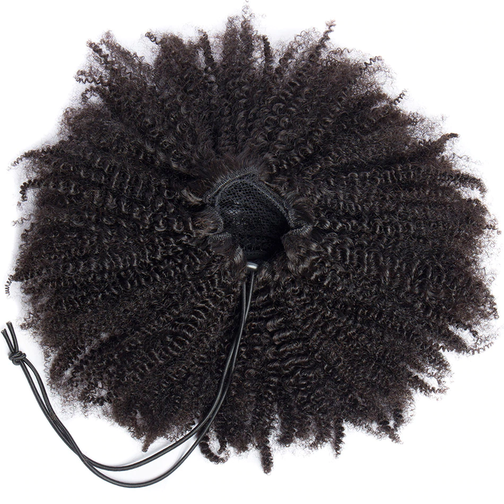 Ship In 24Hours-Lumiere Kinky Curly Drawstring Ponytail Human Hair Extensions For African American
