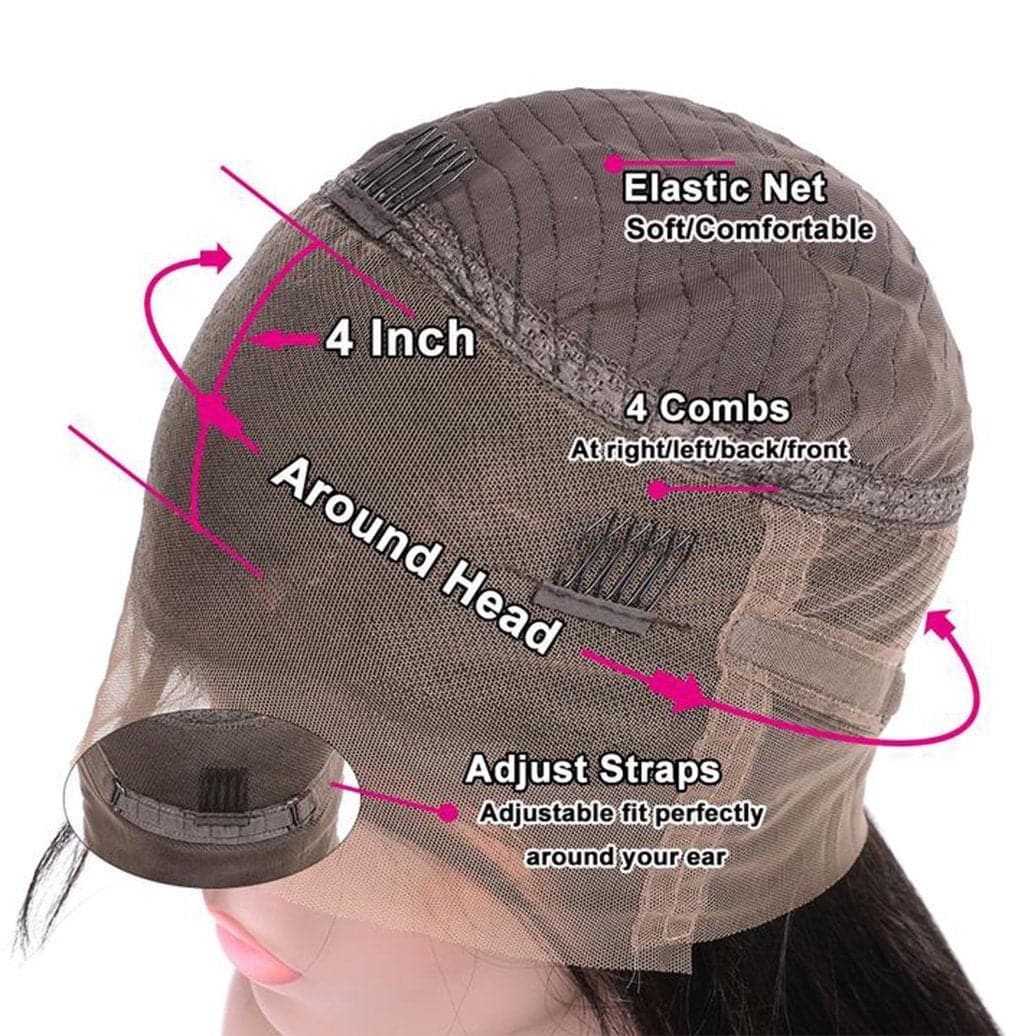 lumiere 360 Straight Lace Frontal Wigs Human Hair Wigs With Baby Hair