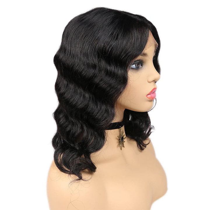 Loose Deep Short Bob 13X1 T-Part Lace Front Human Hair Wig