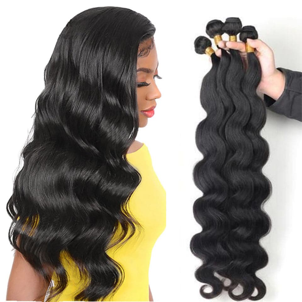 lumiere 4 Bundles Malaysian Body Wave Virgin Human Hair Extension 8-40 inches - Lumiere hair