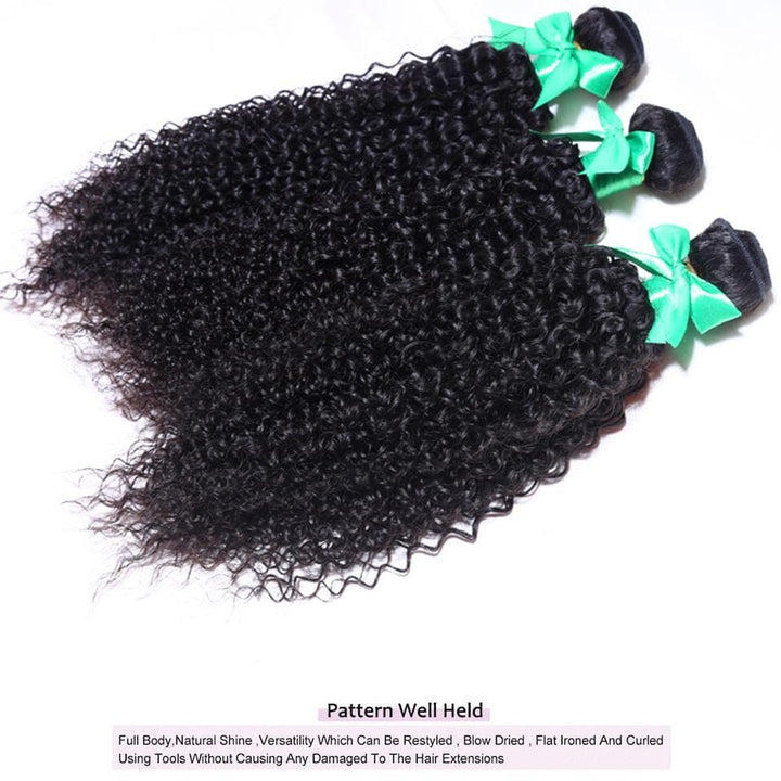 lumiere Hair Indian Kinky Curly Virgin Hair 3Bundles  Human Hair Extension - lumiere Hair